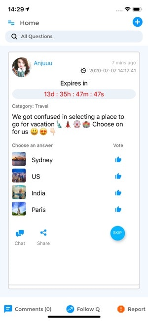 Qit : Create polls & connect people gallery image