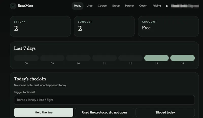 ResetMate screenshot 3