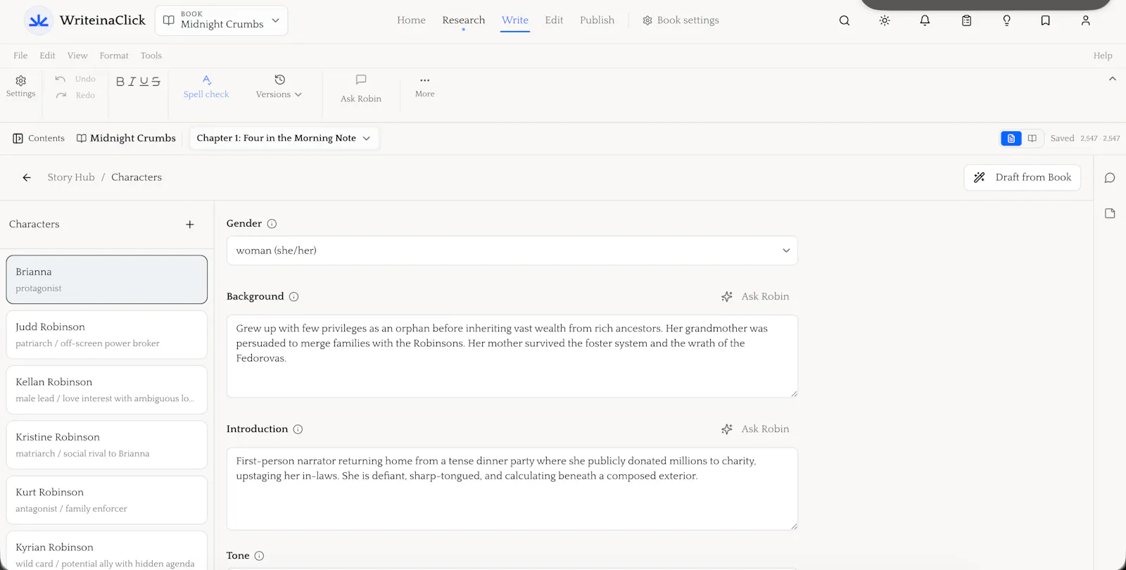 WriteinaClick screenshot 5