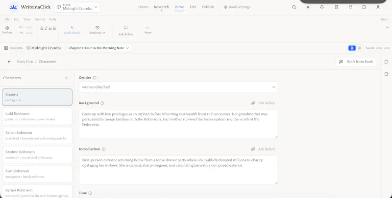 WriteinaClick screenshot 5