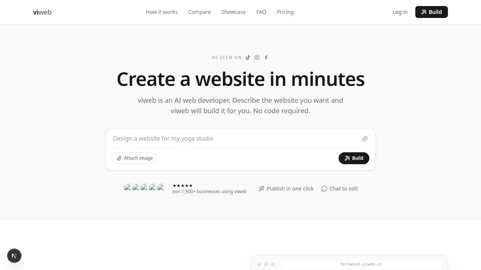viweb AI Website Builder screenshot 2