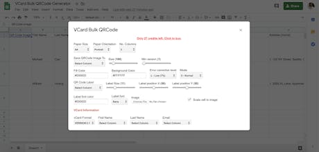 VCard Event Bulk QR Code Generator gallery image
