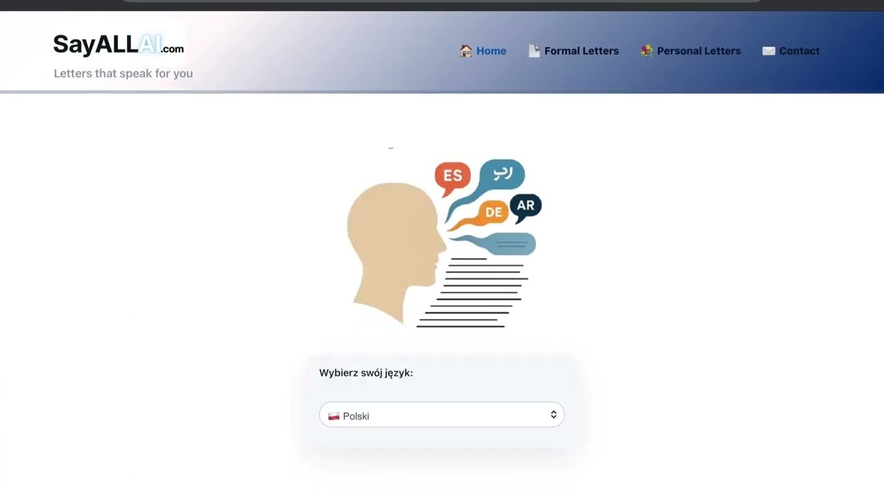 SayAllAI – AI Letter Generator gallery image