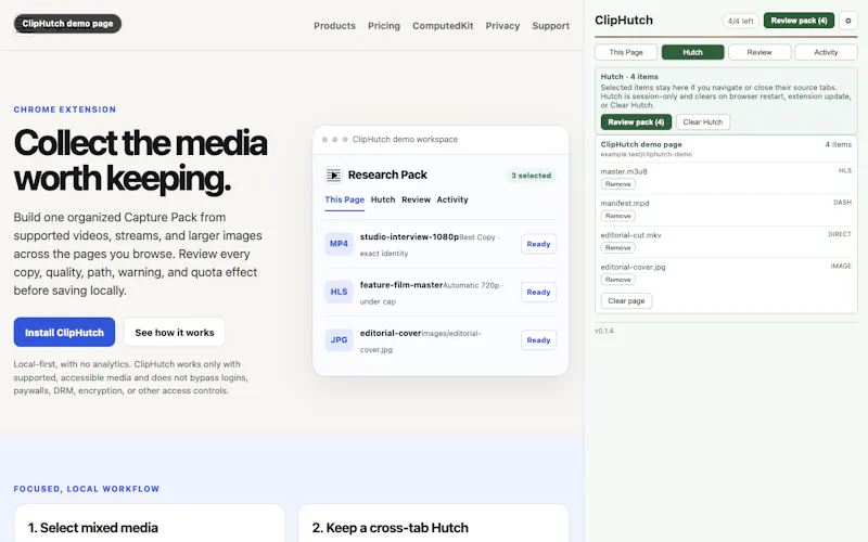 ClipHutch screenshot 1