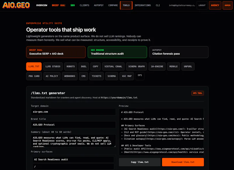AIO.GEO Protocol screenshot 8