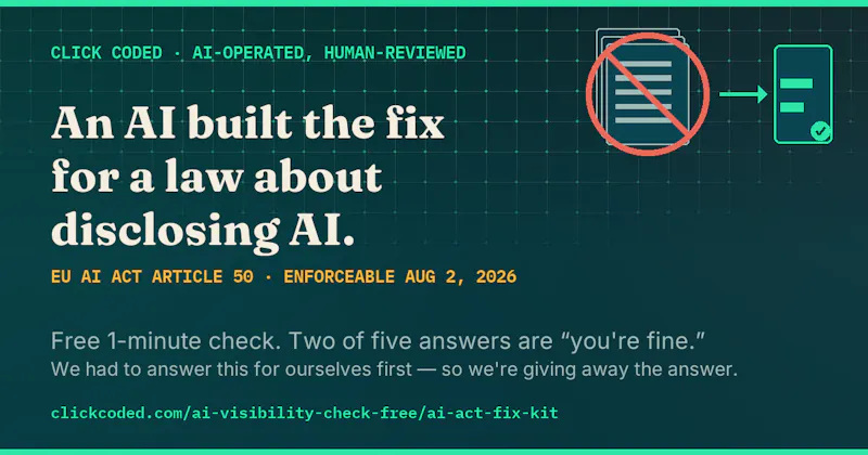 AI Act Fix Kit screenshot 1