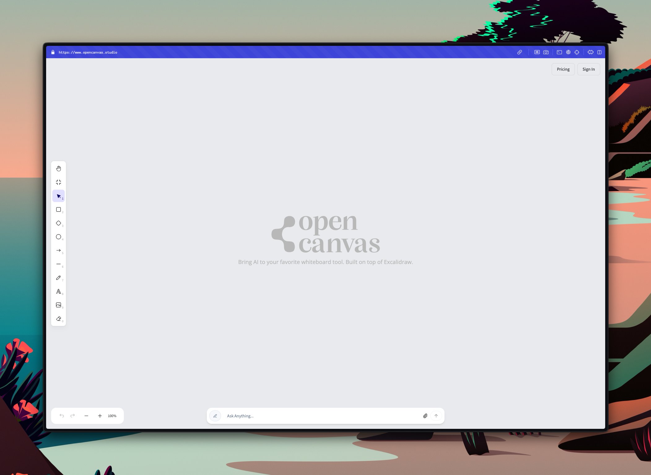 Open Canvas - Main screenshot showing features and interface