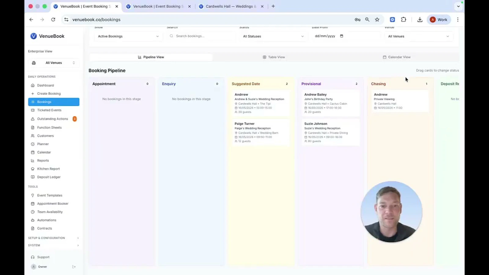 VenueBook screenshot 1 (video preview)