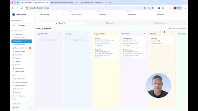 VenueBook screenshot 1 (video preview)