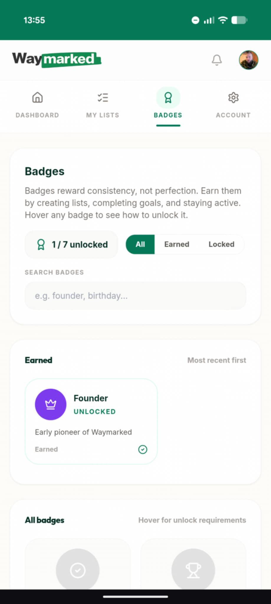 Waymarked - Screenshot 5 showing product features and functionality