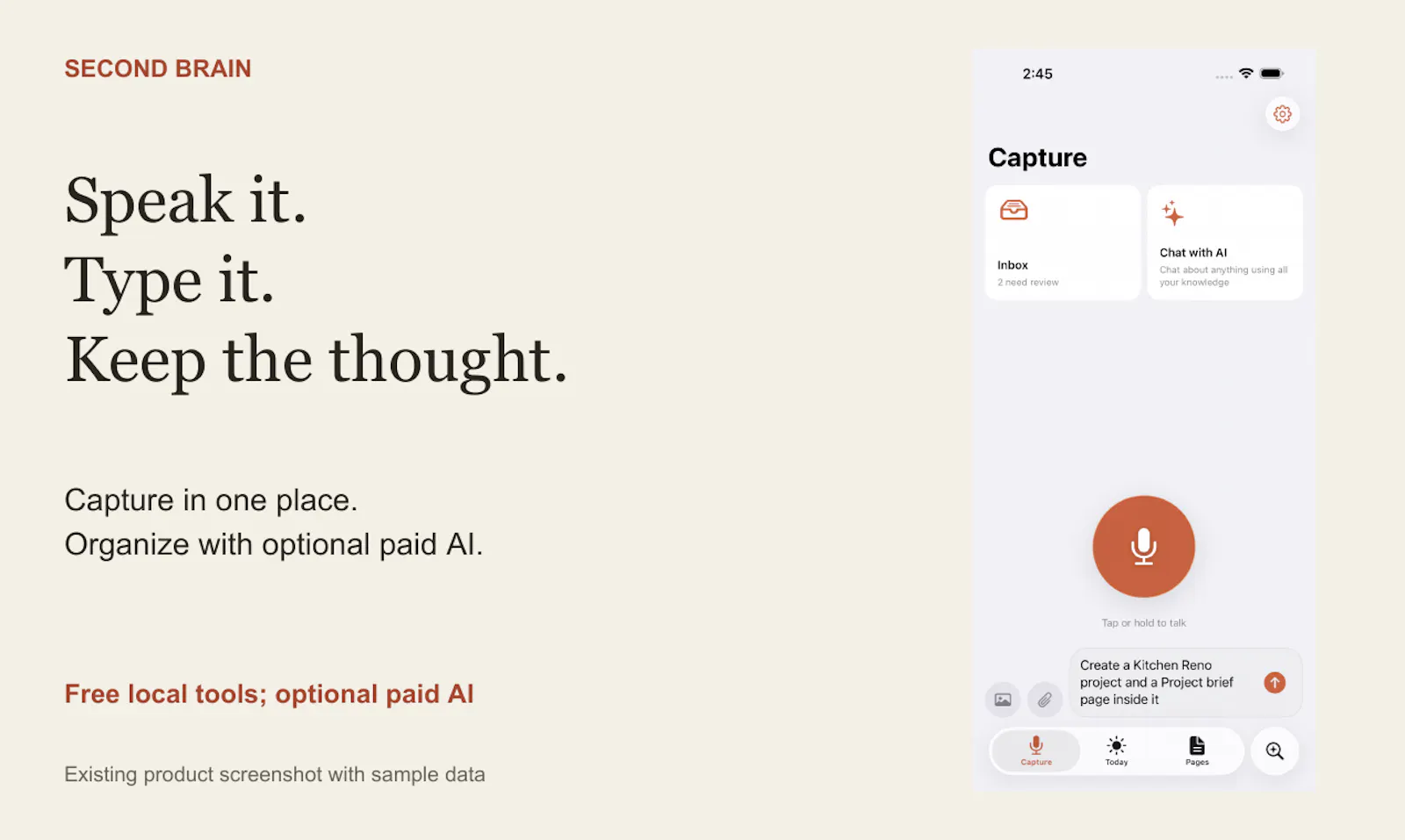 Second Brain screenshot 2