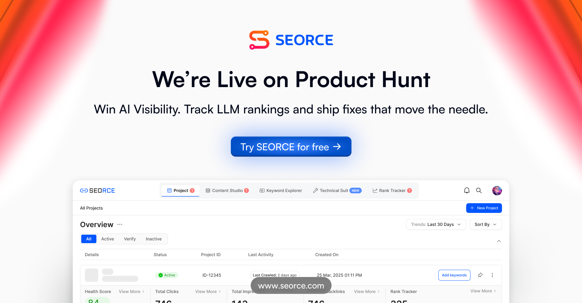 SEORCE - Monitor AI visibility across ChatGPT, Claude and Perplexity media 2