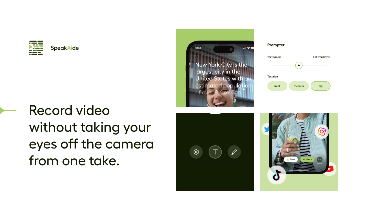 SpeakAide - video teleprompter gallery image