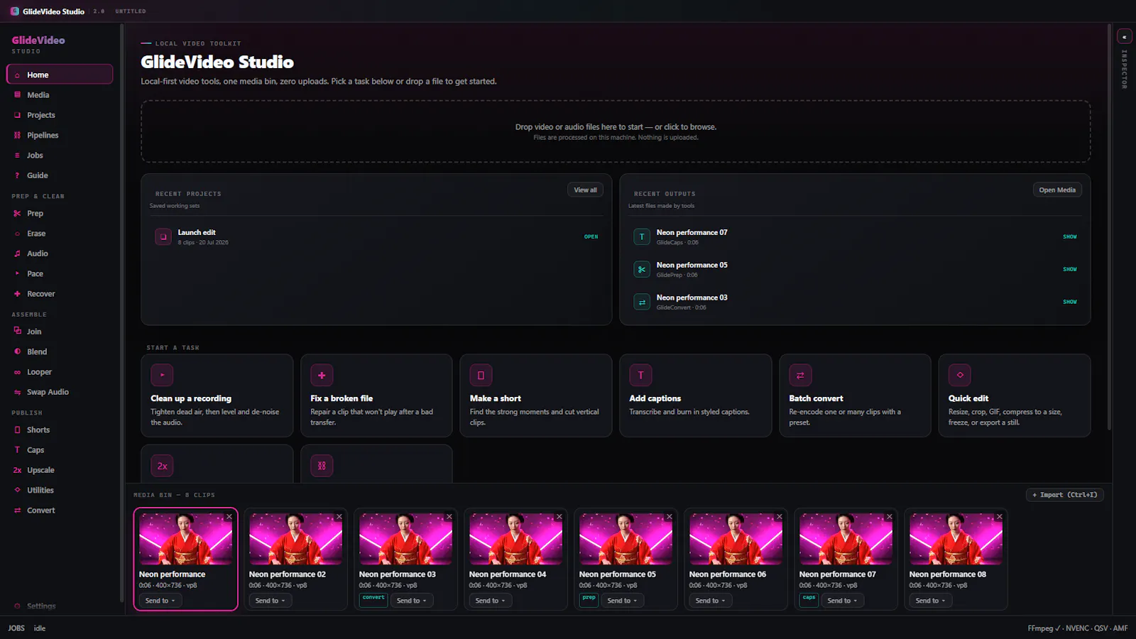 GlideVideo Studio v2 screenshot 2