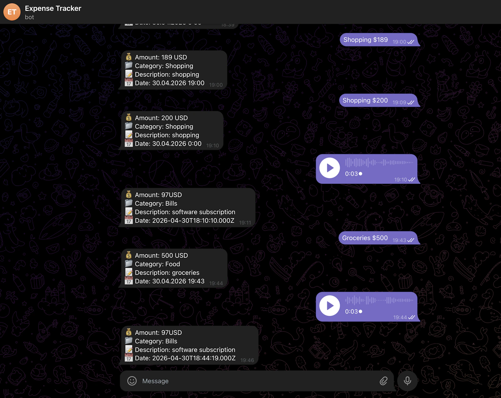 LogIt screenshot 3