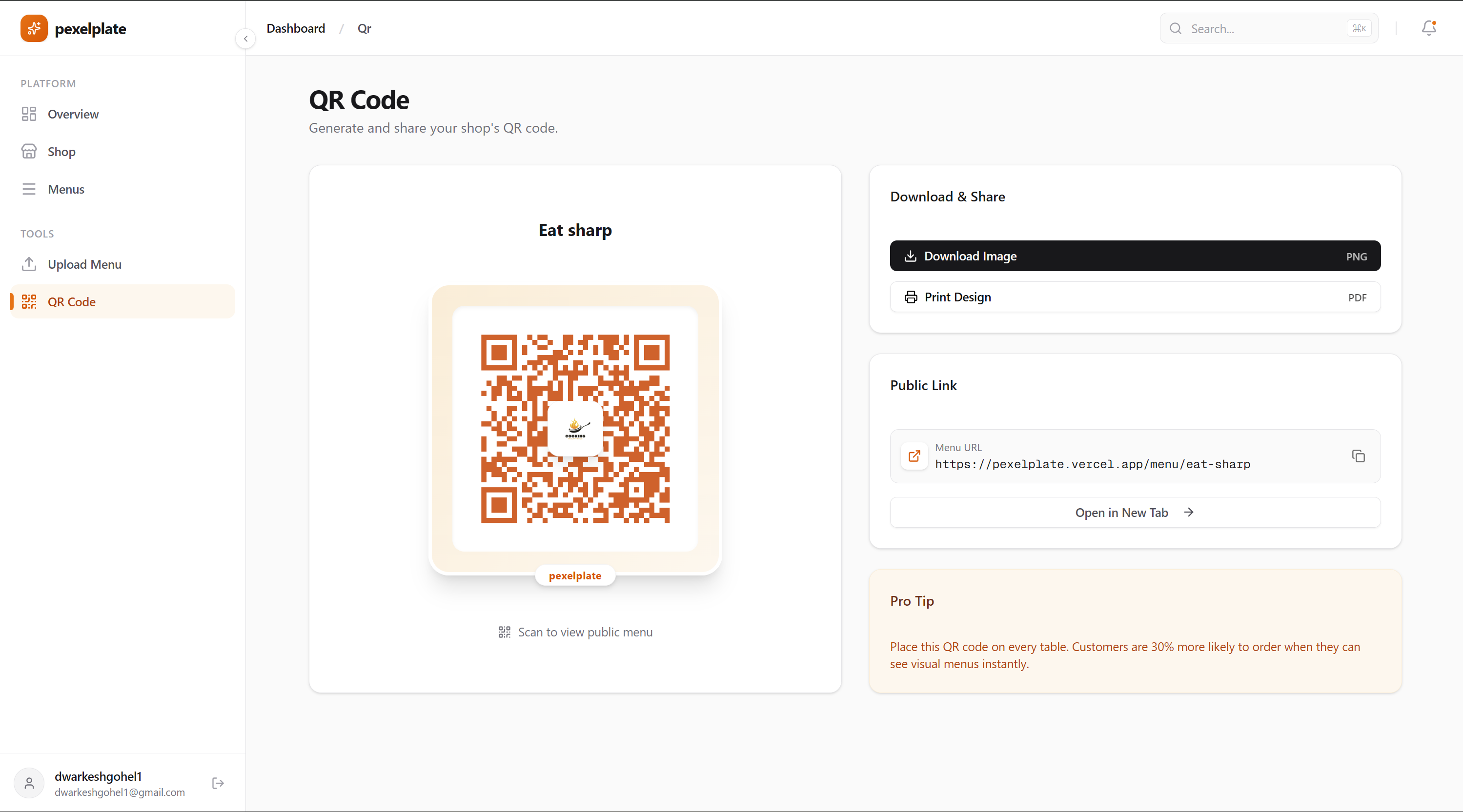 pexelplate gallery image