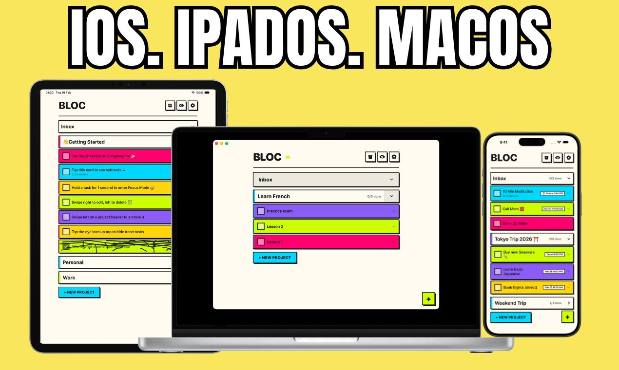 Bloc - Screenshot 4 showing product features and functionality