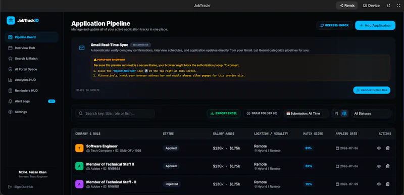 JobTrackIQ screenshot 2