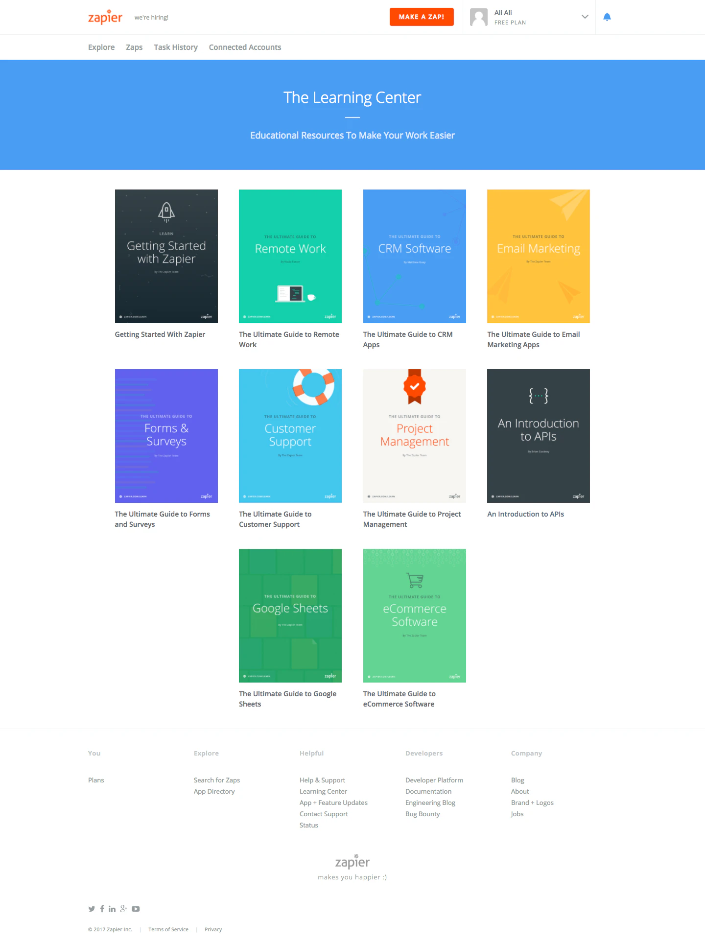 Zapier Learn - The Ultimate Guides