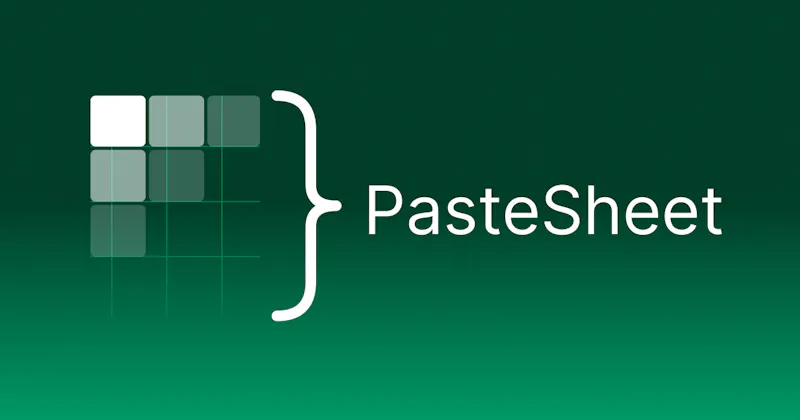 PasteSheet screenshot 1