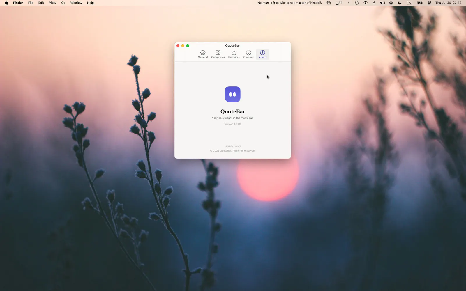 QuoteBar screenshot 3