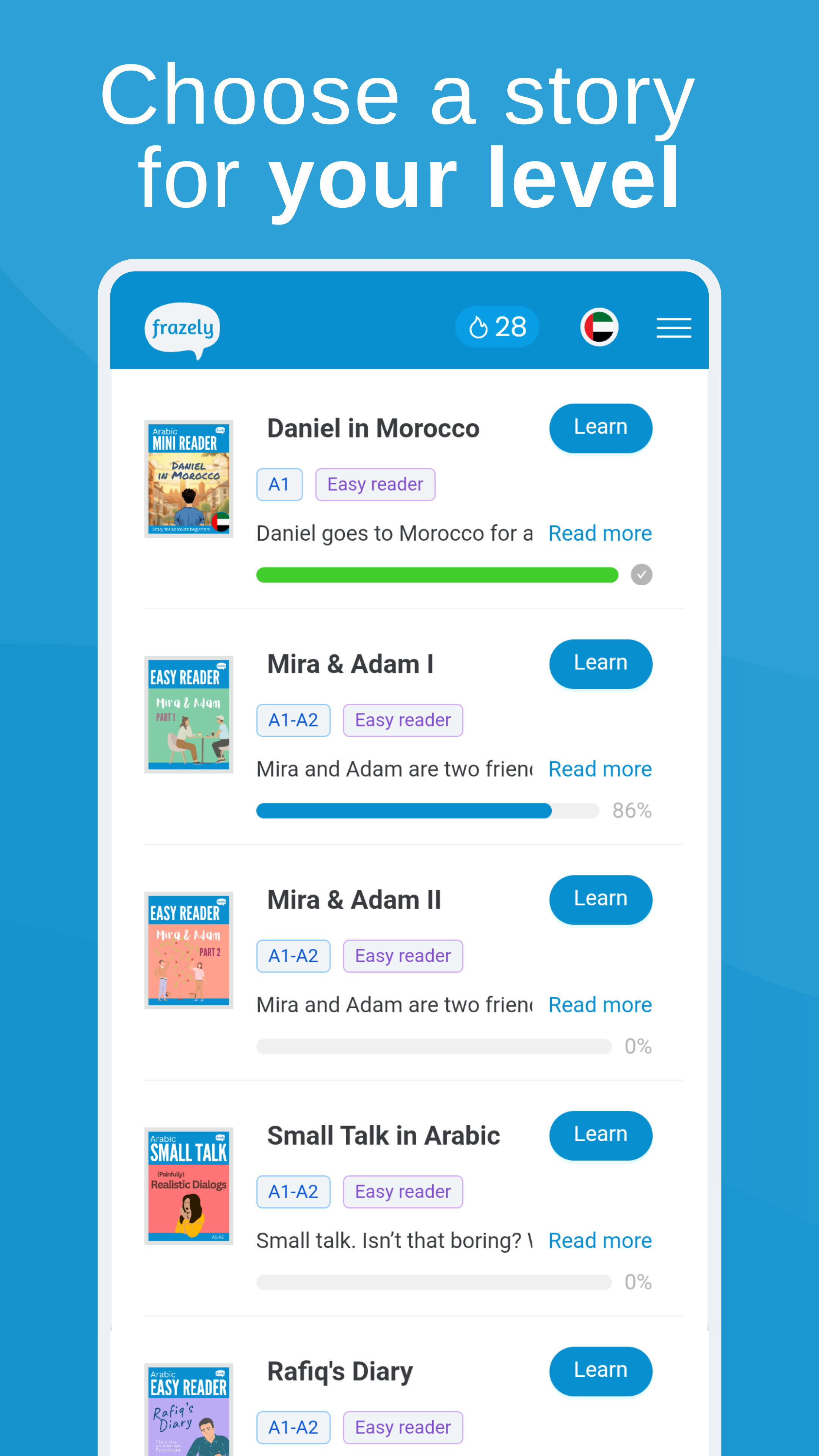 Frazely - learn languages in context - Screenshot 2 showing product features and functionality