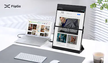 JSAUX Magnetic Portable Dual Screen gallery image