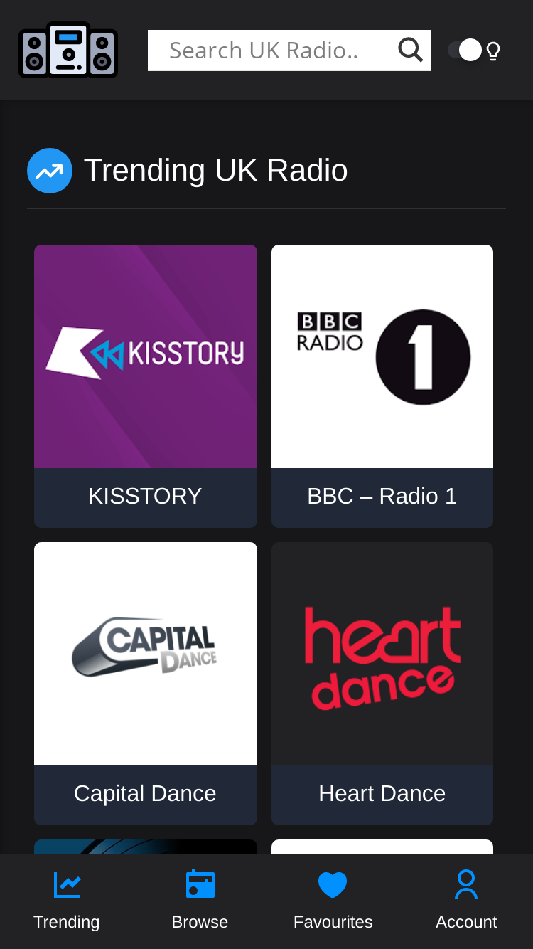 Média Radio britannique: lecteur de radio en ligne 2