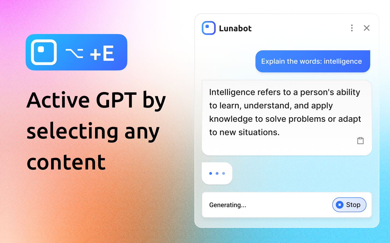 Lunabot - CHATGPT Assistant su qualsiasi pagina Web media 4