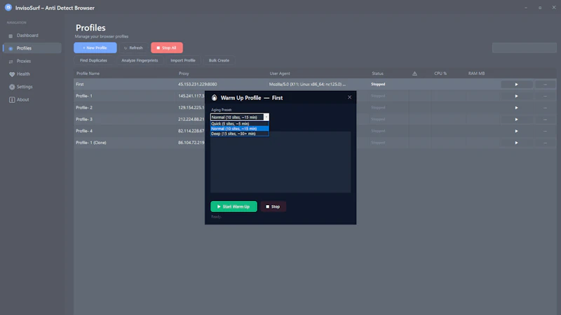 InvisoSurf screenshot 6
