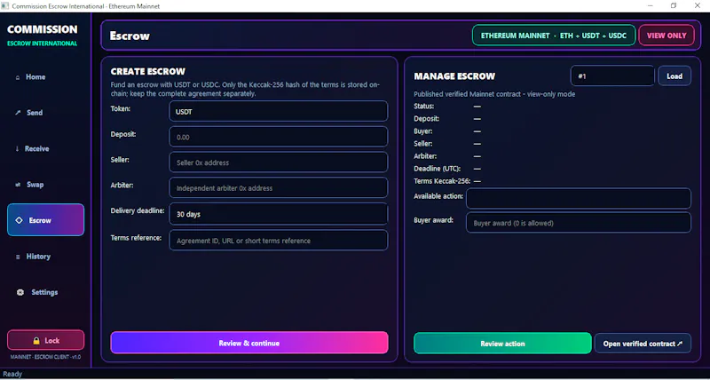 Commission Escrow International screenshot 1