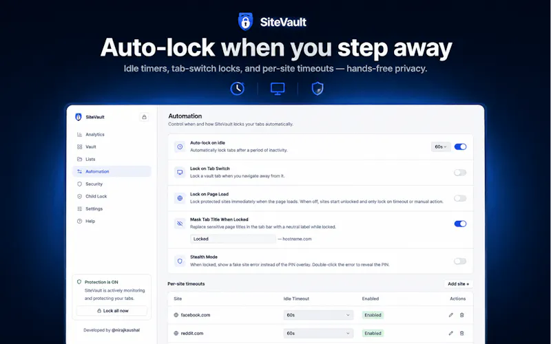 SiteVault screenshot 3