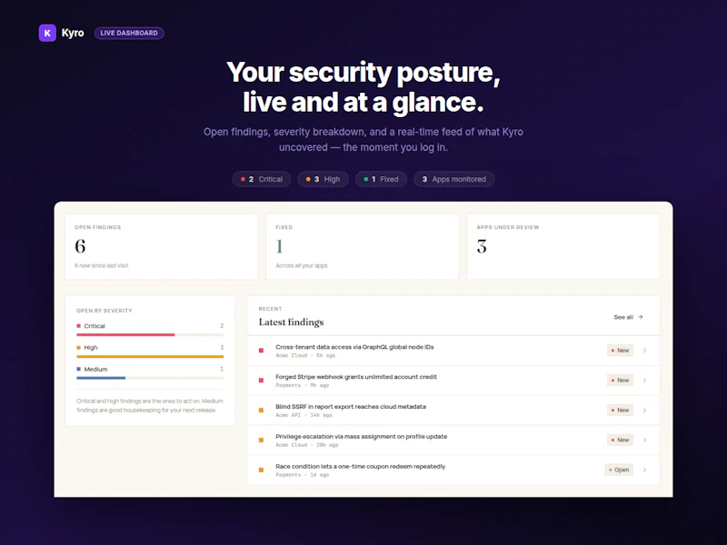 Kyro screenshot 1