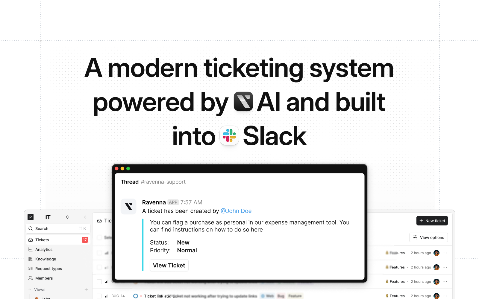 Ravenna AI - Slack için Yardım Masası - Takımlarınızı güçlendirin.Dahili desteği otomatikleştirin.Zamandan tasarruf edin. medya 1
