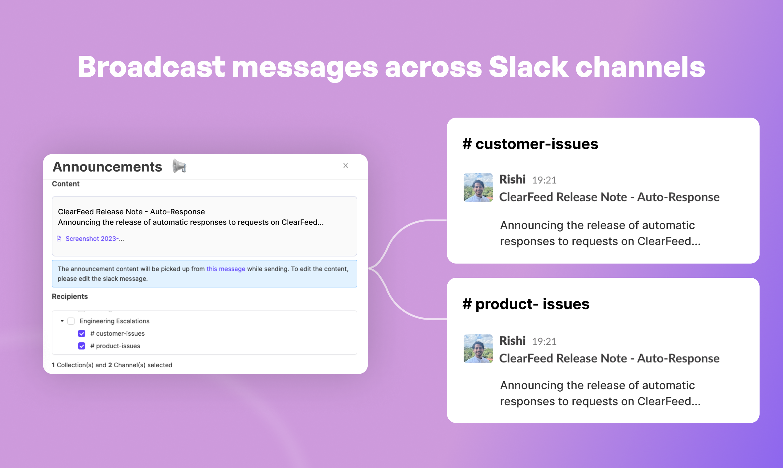 Clearfeed - Преобразовать несколько каналов Slack в общий почтовый ящик медиа 6