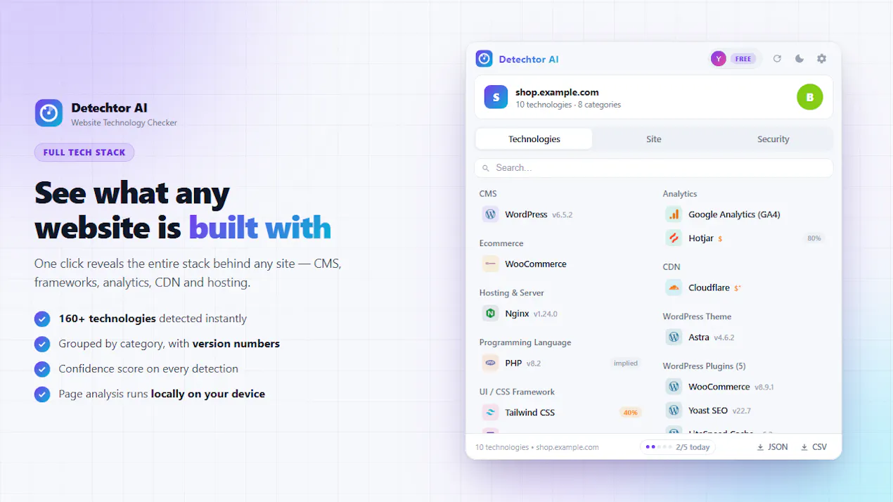 Detechtor AI product