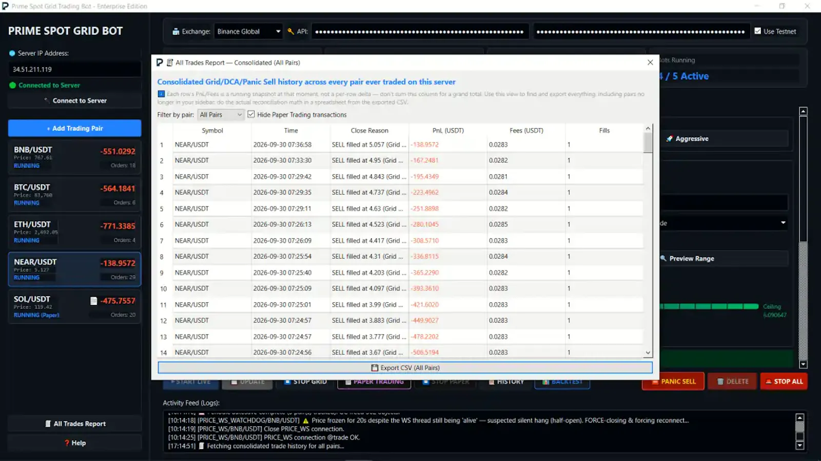 Prime Spot Grid Trading Bot screenshot 6