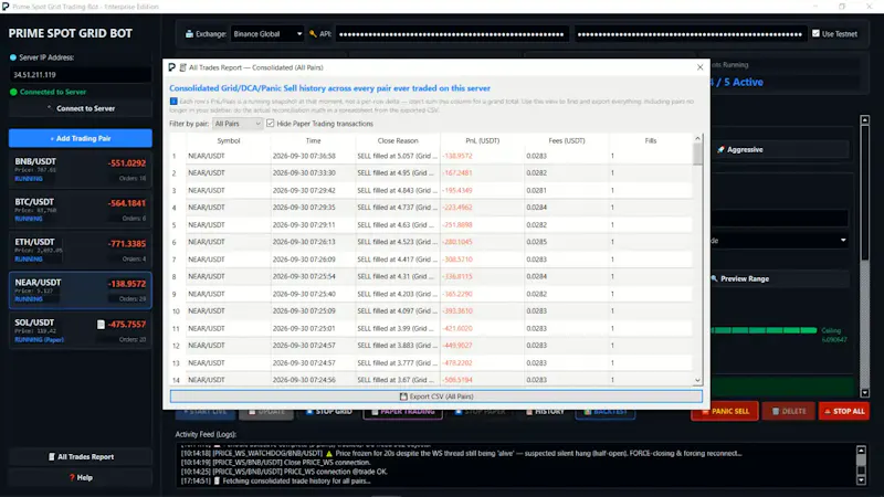 Prime Spot Grid Trading Bot screenshot 6