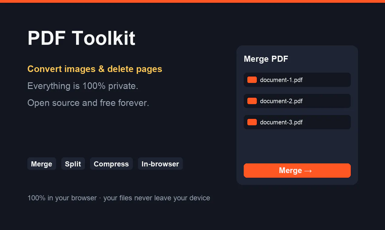 PDF Toolkit — Free PDF & Image Tools gallery image