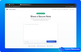 The Secure Note gallery image