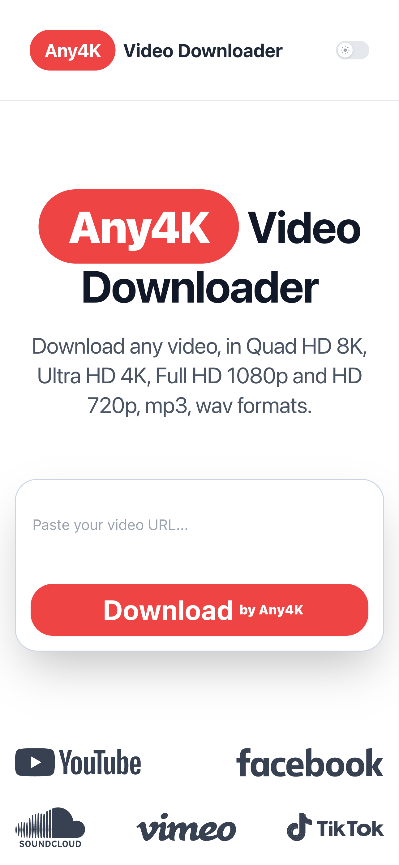 Any4k वीडियो डाउनलोडर media 2