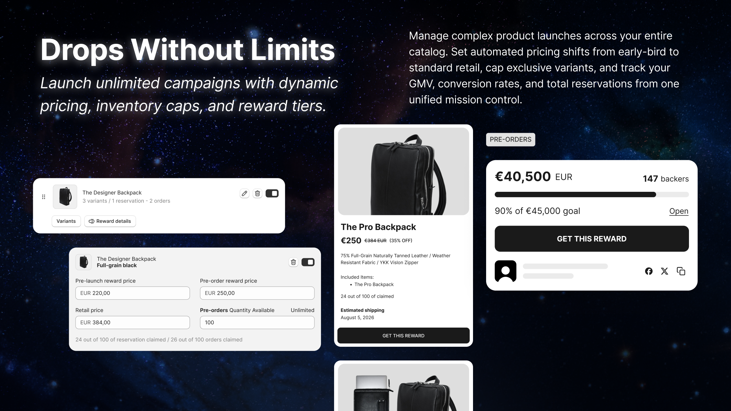Fundlify Launch & Pre-order - Screenshot 3 showing product features and functionality
