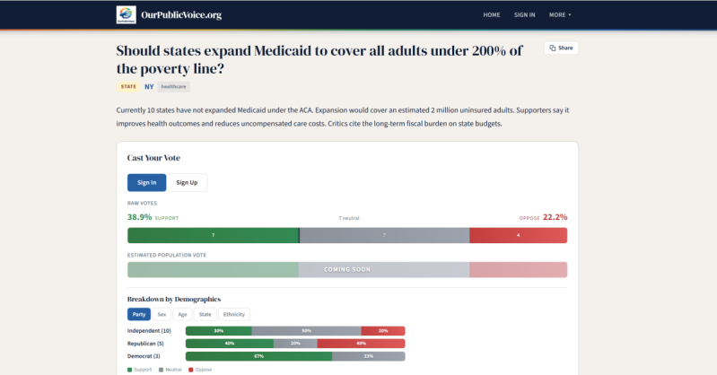 OurPublicVoice.org gallery image