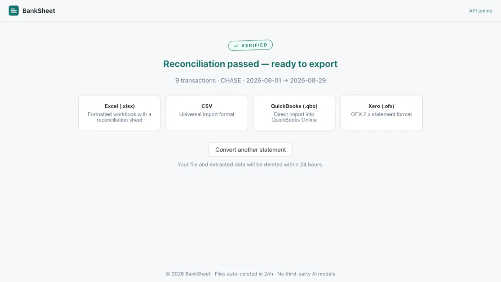 BankSheet screenshot 3