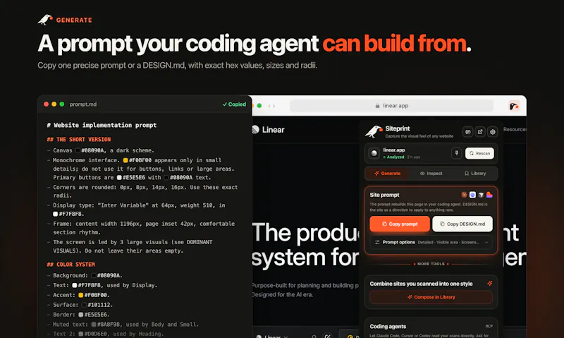 Siteprint screenshot 2