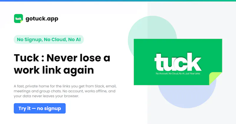 goTuck screenshot 1