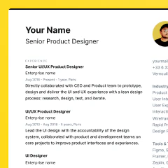 CV / Resume - Figma Template