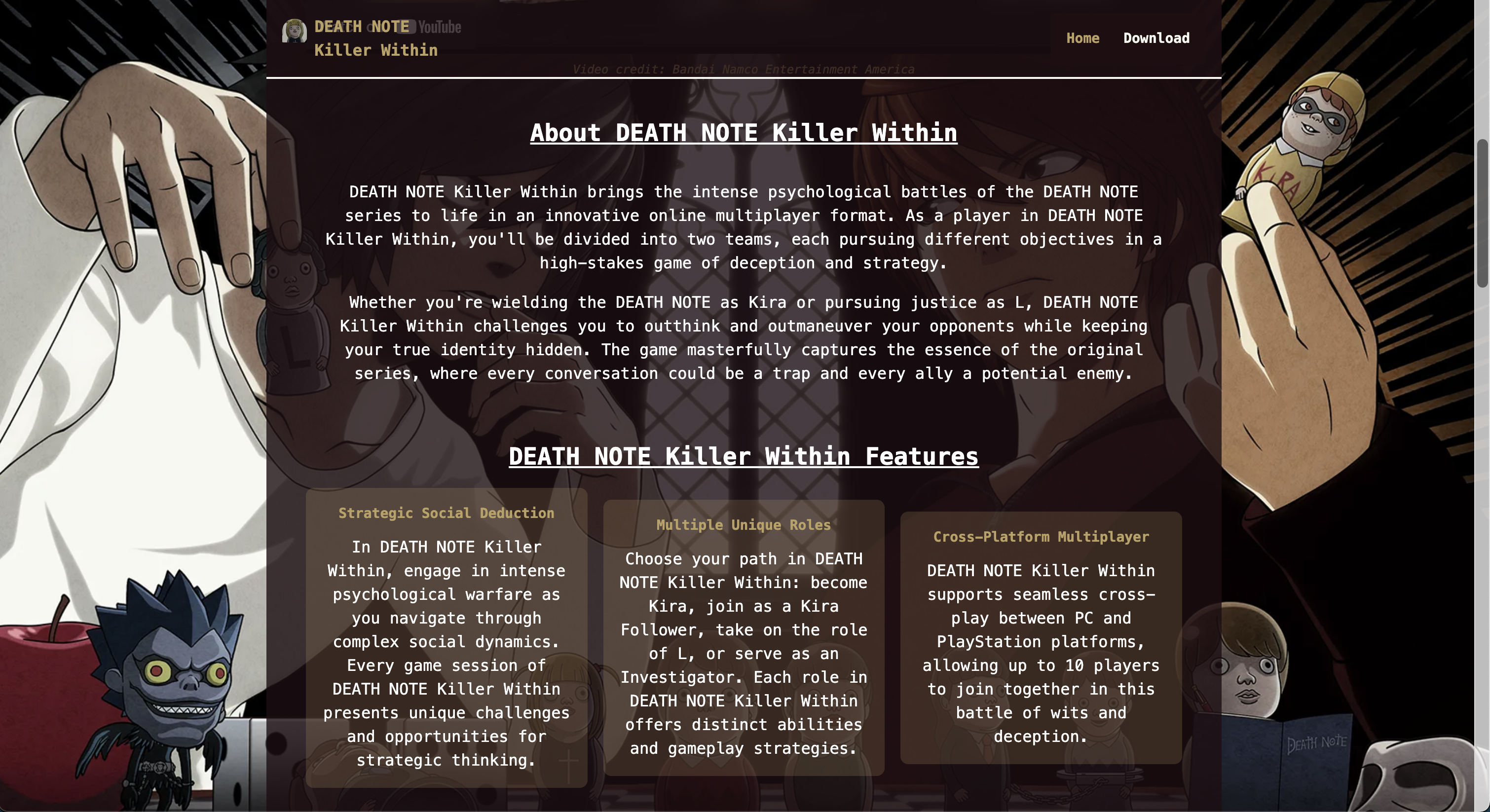 deathnotekillerwithin.org - Death Note Killer Inside: The Ultimate Social Dedution Game media 2