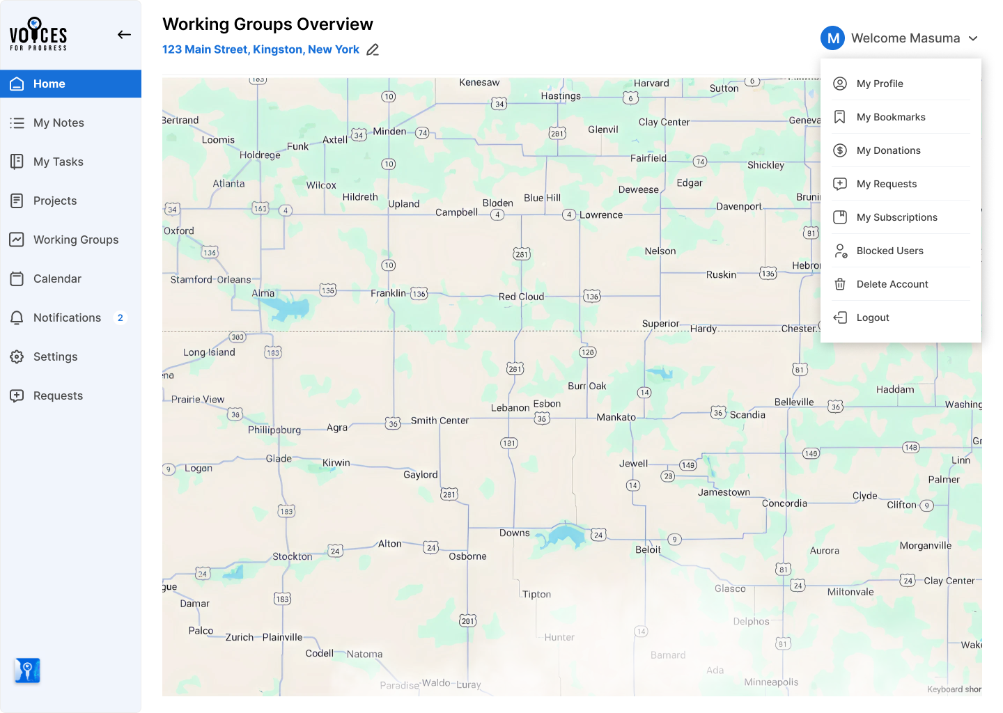 Voices for progress - Screenshot 5 showing product features and functionality