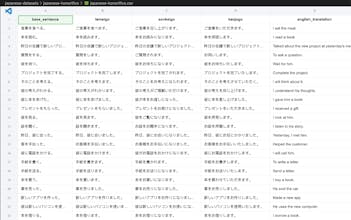 Advanced Japanese Dataset gallery image